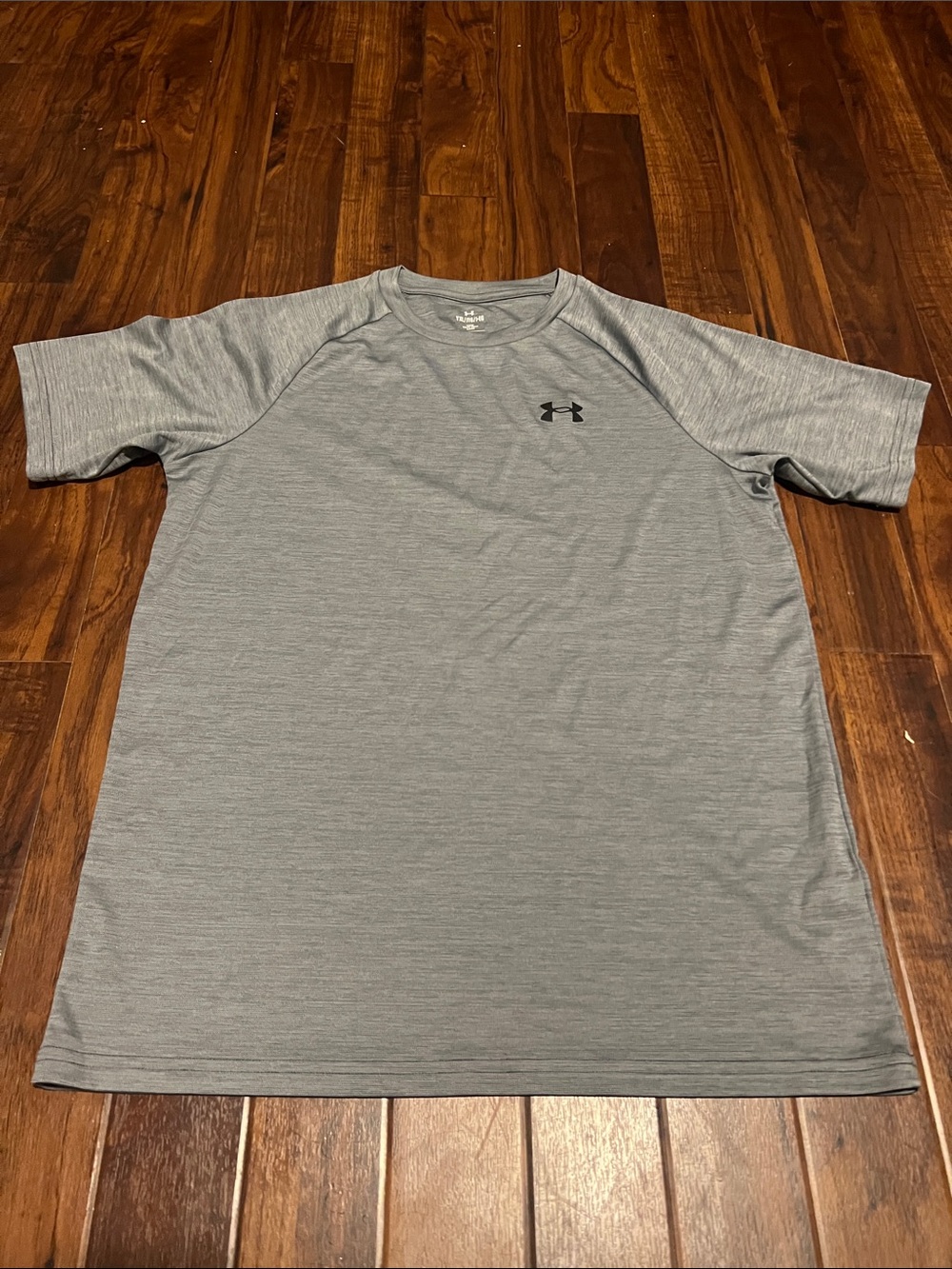 Under Armour kids Heather Gray Performance Short Sleeve Tee